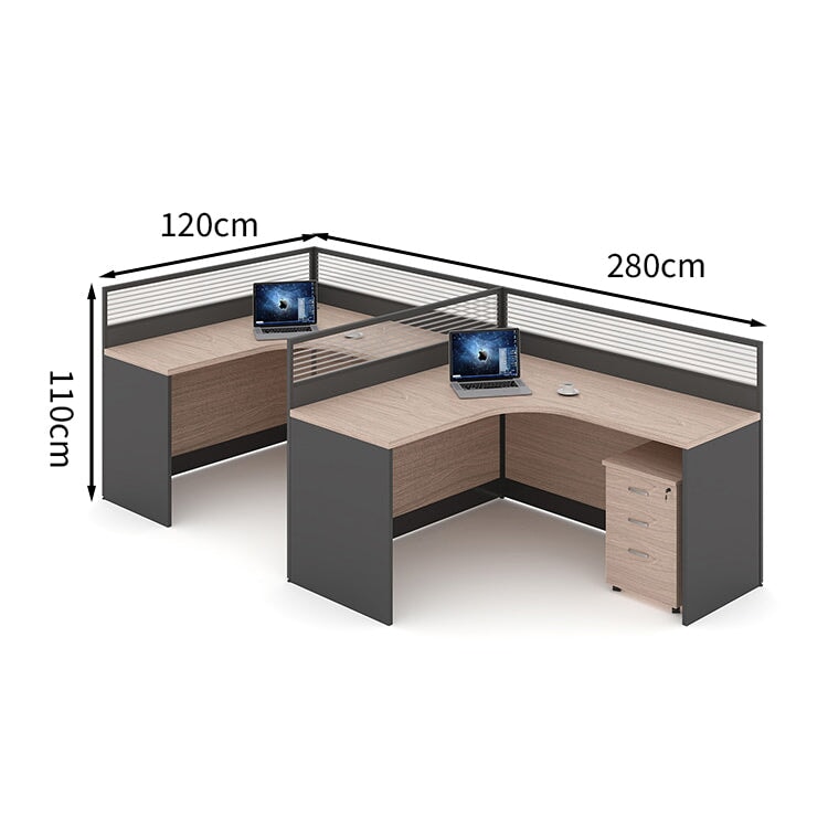 トップパネル付き 引き出し付き 配線孔付き ワークデスク パソコンデスク 事務机 オフィスデスク 天板固定デスク 長方形タイプ 会社用 事務所用 カスタマイズ可能 BGZ-T079 tomokagu