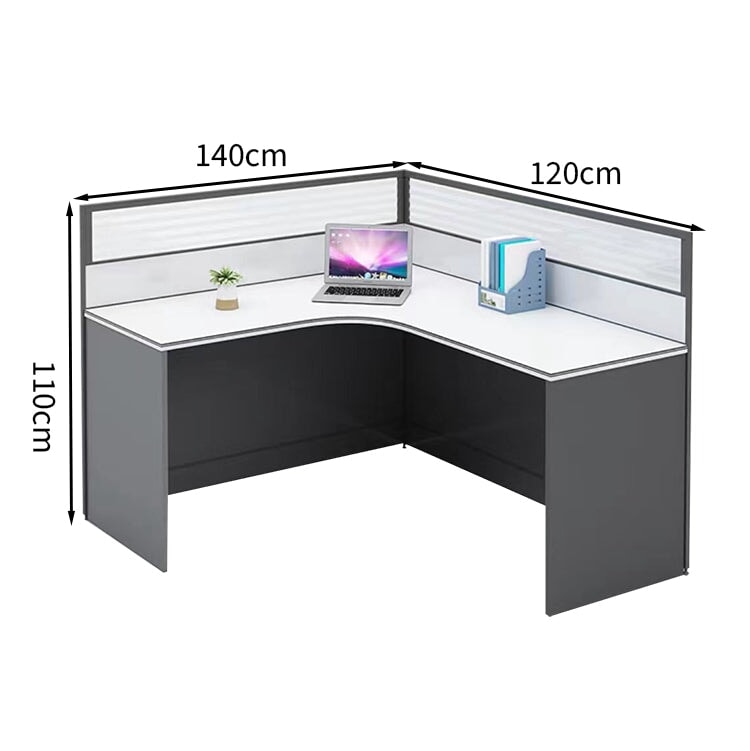 アルミ合金 配線孔付き 実用性重視 コスパ デスク オフィスデスク パーテーション付き L字デスク カスタマイズ可能 BGZ-T005 tomokagu