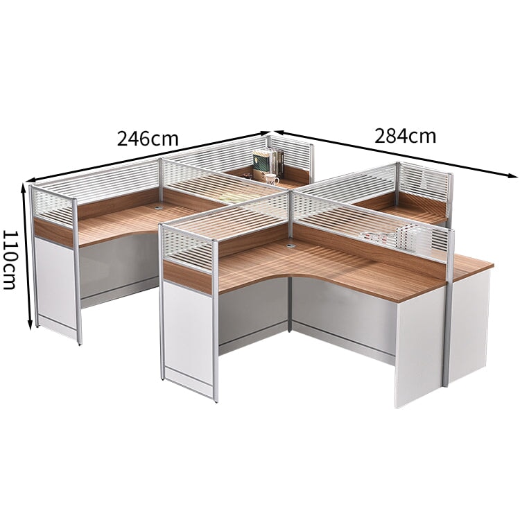 キャスター付きワゴン 配線孔付き ロック付き デスク オフィスデスク 木目調 実用的 パーテーション付き カスタマイズ可能 BGZ-T009 tomokagu