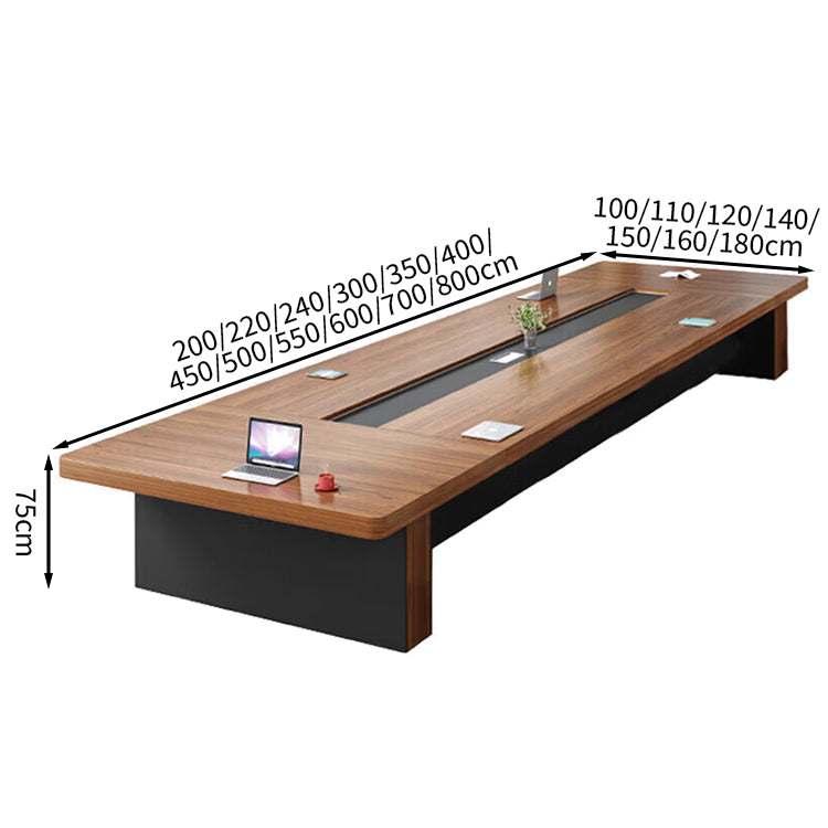 モダン シンプル 洗練 快適 会議室 会議テーブル メラミン化粧板 エコ 面取り加工 カスタマイズ可能 HYZ-T056