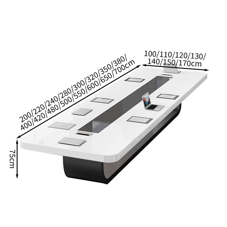 シック メラミン化粧板 ワークデスク 広々とした天板  シンプル エコ素材 配線ボックス カスタマイズ可能 HYZ-T067 TOMOKAGU