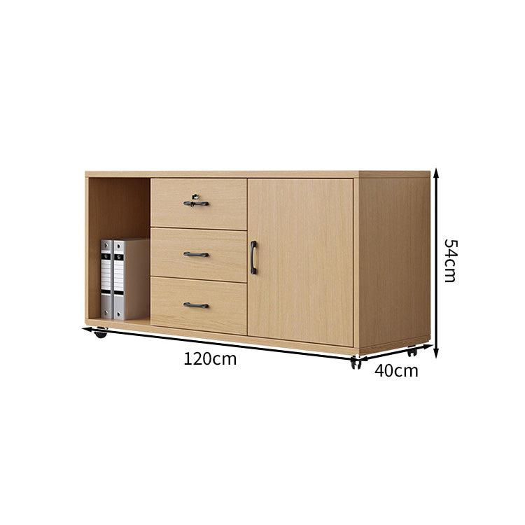 オシャレ 落ち着き シンプル オフィスキャビネット 可動キャビネット キャスター メラミン化粧板 YDG-T003 tomokagu