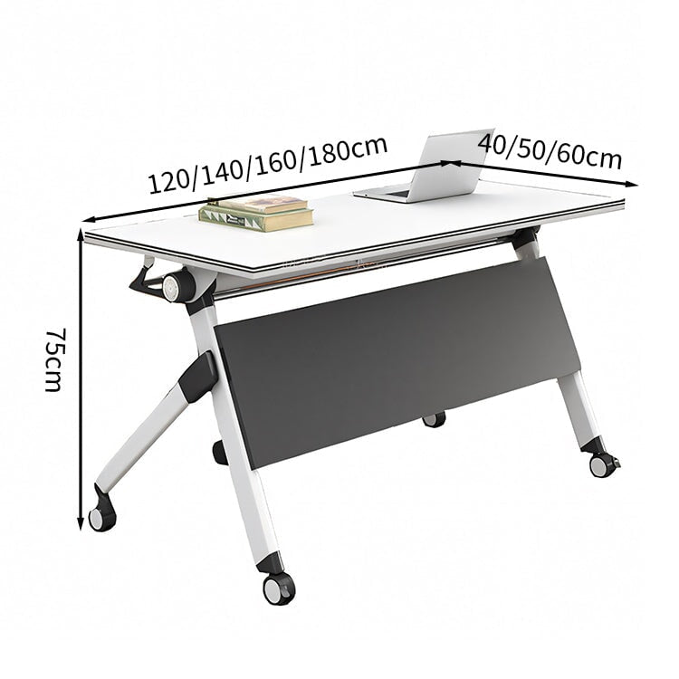 スタッキング収納 エコ素材 幕板 オープン収納 キャスター付き 会議用テーブル 会議机 ミーティングテーブル シンプル カスタマイズ可能 HYZ-T017 tomokagu