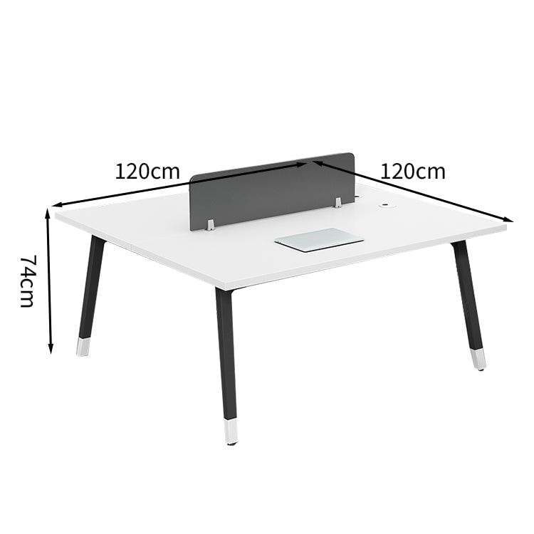 配線孔付き サイドワゴン スチール脚 パラパート デスク オフィスデスク フリーアドレスデスク シンプルモダン パーテーション カスタマイズ可能 BGZ-T006 tomokagu