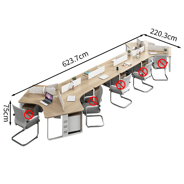 オフィスデスク ワークデスク 事務机 錠付き サイドワゴン 仕切りパネル スチールフレーム 安定感 カスタマイズ可能 BGZ-T033 TOMOKAGU