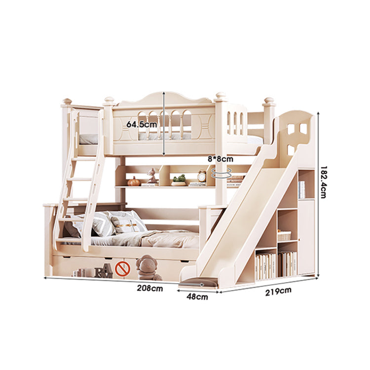 分割可能 木製フレーム 引き出し付き 収納棚 階段 二段ベッド ベッドフレーム ベッド 収納ベッド 子供用 兄弟姉妹 高い安全性 はしご シンプル オーク SCC-T012 tomokagu