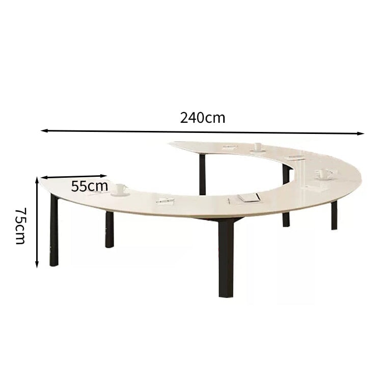 エコ板材 スチールフレーム 無臭 ピアノ塗装 鏡面仕上げ 会議用テーブル ミーティングテーブル おしゃれ 会議机 会議テーブル 会議室 打ち合わせ 作業台 HYZ-T021 tomokagu