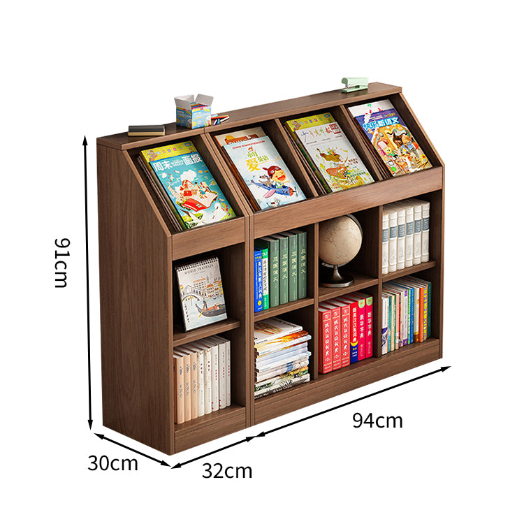 転倒防止 縦置き可能 絵本棚 ブックシェルフ 本棚 キャビネット ラック 本収納 収納家具 棚収納 学校 幼稚園 自宅用 大容量 シンプル ホワイト ナチュラル SNG-T006 tomokagu