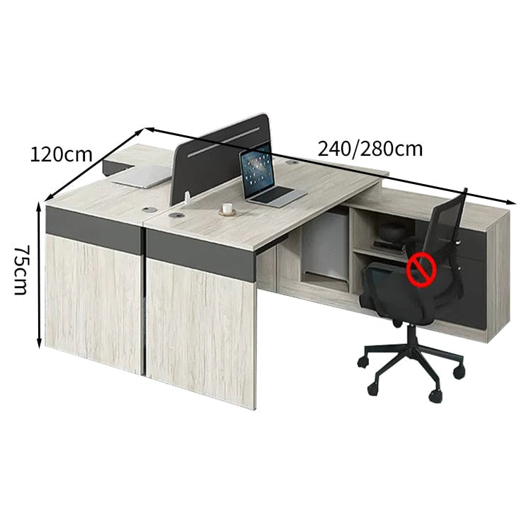 オープン収納 大容量収納 広々天板 豊富な収納スペース L字型 サイドラック オフィスデスク 幕板付き PCデスク 机 収納 エコ素材 木目調 カスタマイズ可能 BGZ-T012 tomokagu