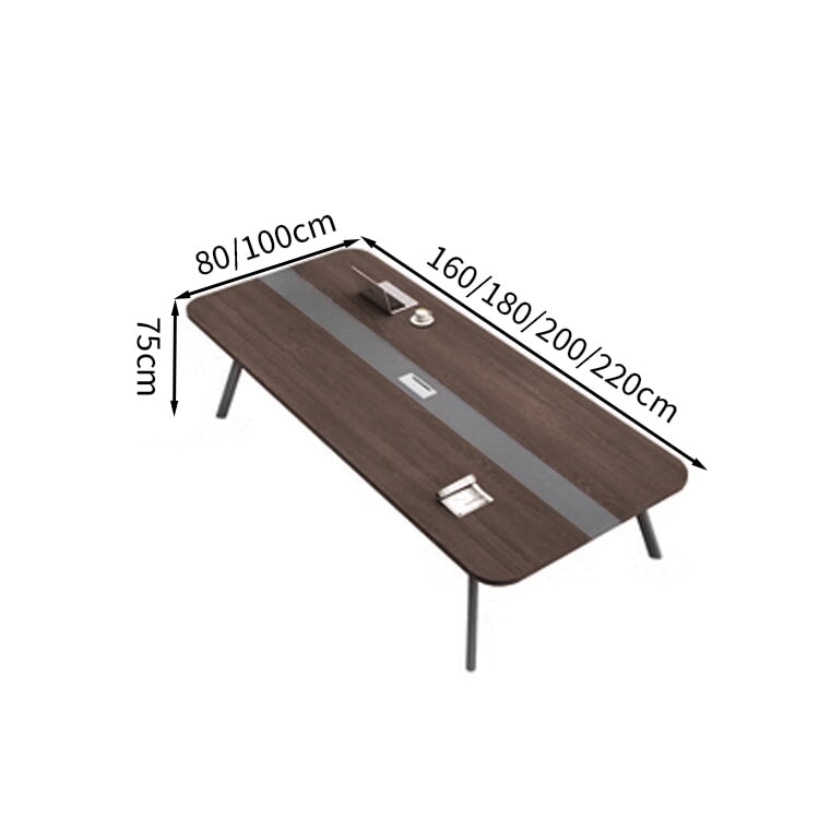 コンセント付き 会議用テーブル ミーティングテーブル ホワイト ダークブラウン 会議テーブル 会議机 ワークテーブル ミーティング 使いやすい ブラック カスタマイズ可能 HYZ-T032 tomokagu