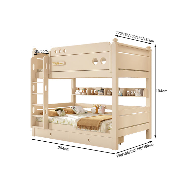 シンプル オシャレ 二段ベッド 分離可能デザイン 水性塗料 エコ 天然木 チェリーウッド カスタマイズ可能 SCC-T040