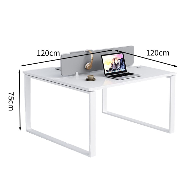 在宅ワーク トップパネル付き サイドワゴン付き 鍵付き ロの字脚 配線孔あり 事務机 ワークデスク オフィスデスク 長方形タイプ 事務所用 会社用 カスタマイズ可能 BGZ-T058 tomokagu