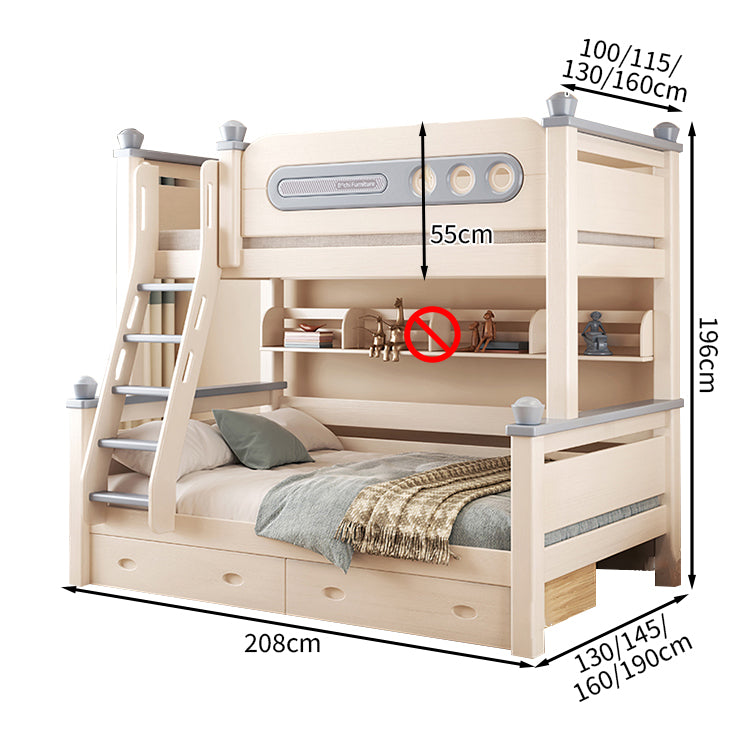 シンプル 洗練 おしゃれ 明るい 二段ベッド 宮棚 丸み チェリーウッド 大容量 引き出し キャスター 分割可能 SCC-T021