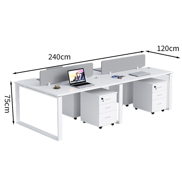 在宅ワーク トップパネル付き サイドワゴン付き 鍵付き ロの字脚 配線孔あり 事務机 ワークデスク オフィスデスク 長方形タイプ 事務所用 会社用 カスタマイズ可能 BGZ-T058 tomokagu