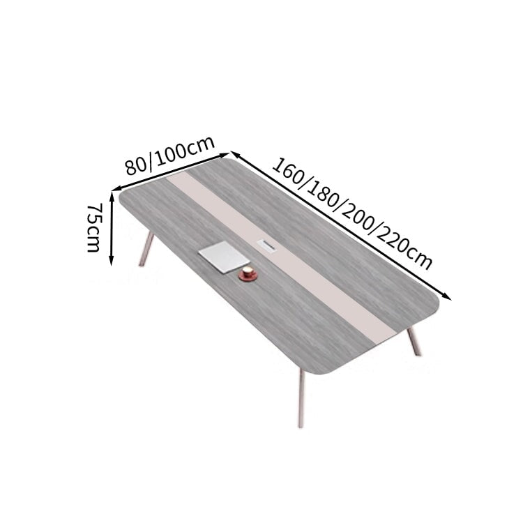 コンセント付き 会議用テーブル ミーティングテーブル ホワイト ダークブラウン 会議テーブル 会議机 ワークテーブル ミーティング 使いやすい ブラック カスタマイズ可能 HYZ-T032 tomokagu