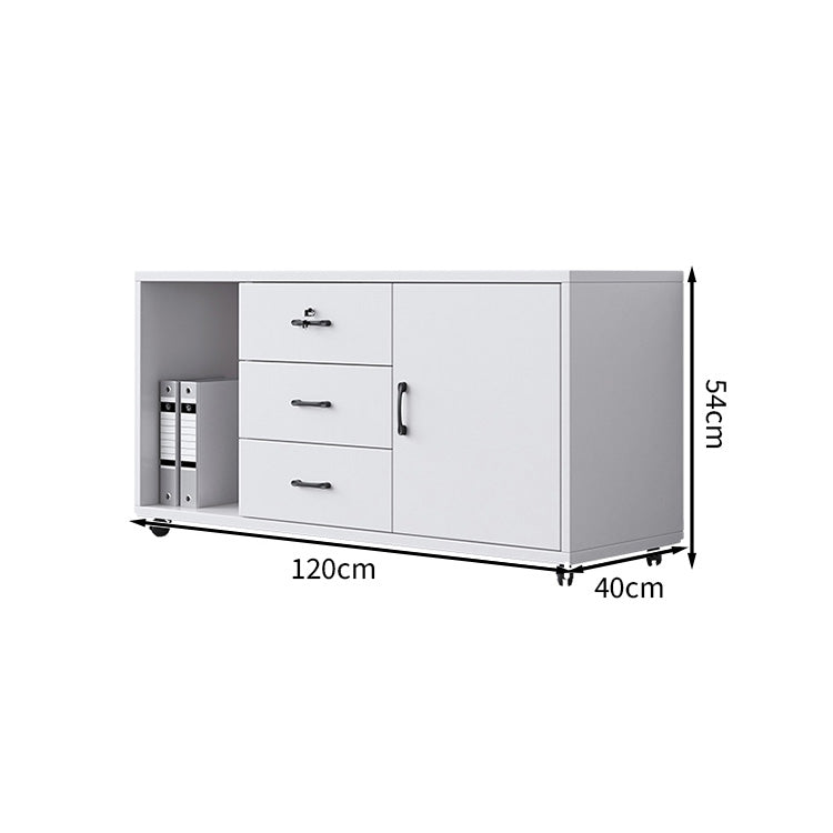 オシャレ 落ち着き シンプル オフィスキャビネット 可動キャビネット キャスター メラミン化粧板 YDG-T003 tomokagu