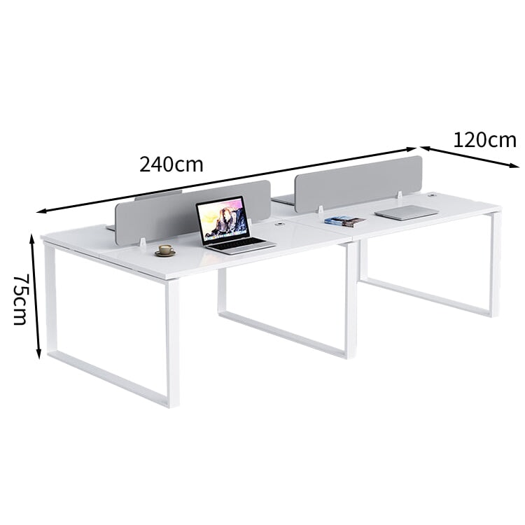 在宅ワーク トップパネル付き サイドワゴン付き 鍵付き ロの字脚 配線孔あり 事務机 ワークデスク オフィスデスク 長方形タイプ 事務所用 会社用 カスタマイズ可能 BGZ-T058 tomokagu