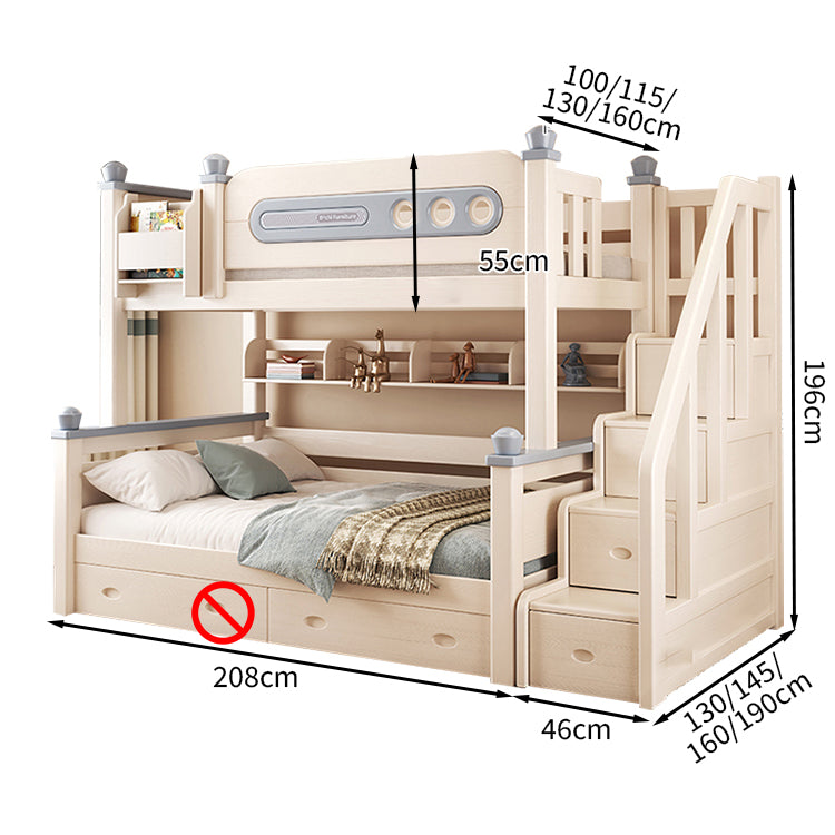 シンプル 洗練 おしゃれ 明るい 二段ベッド 宮棚 丸み チェリーウッド 大容量 引き出し キャスター 分割可能 SCC-T021