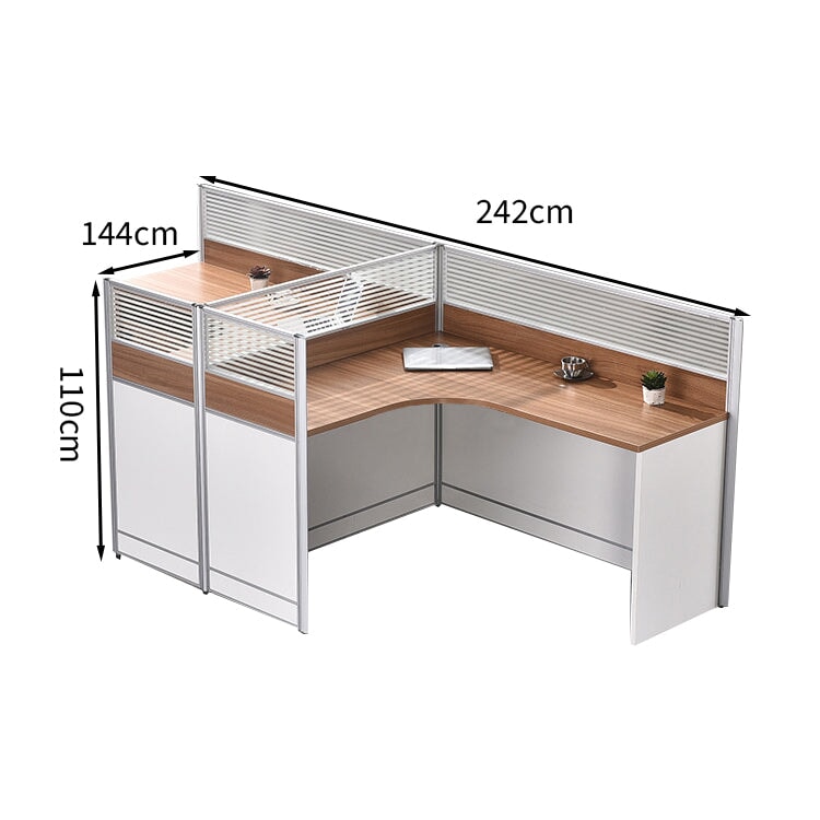 キャスター付きワゴン 配線孔付き ロック付き デスク オフィスデスク 木目調 実用的 パーテーション付き カスタマイズ可能 BGZ-T009 tomokagu