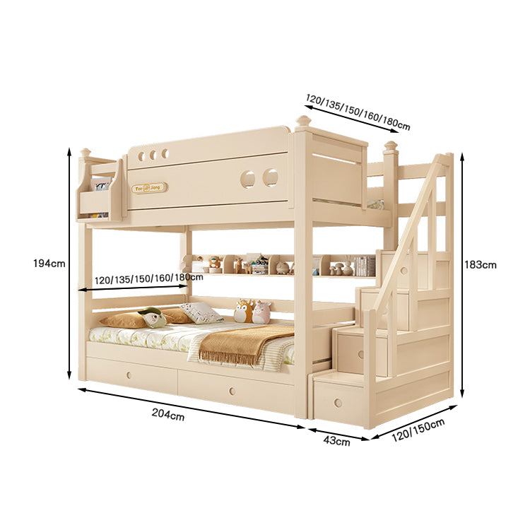 シンプル オシャレ 二段ベッド 分離可能デザイン 水性塗料 エコ 天然木 チェリーウッド カスタマイズ可能 SCC-T040