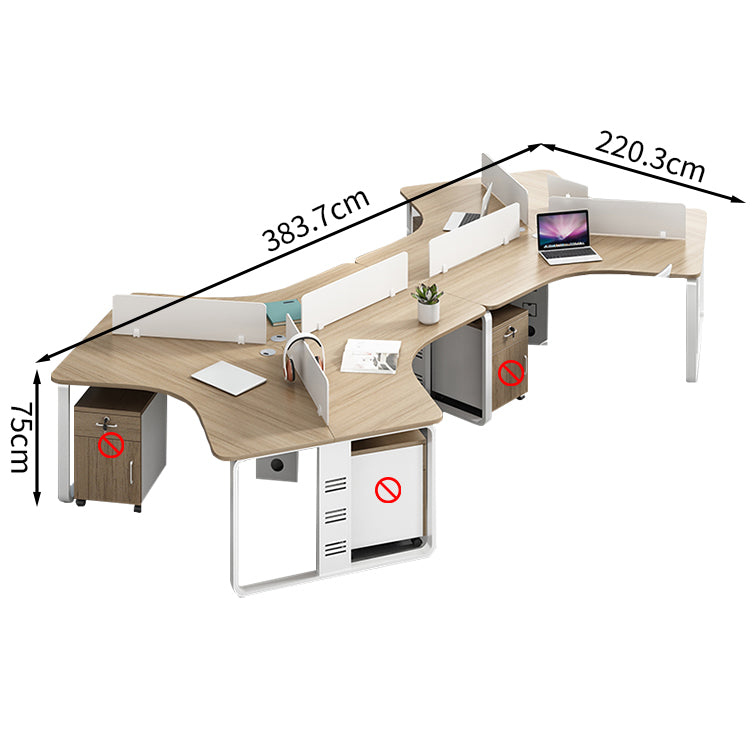 オフィスデスク ワークデスク 事務机 錠付き サイドワゴン 仕切りパネル スチールフレーム 安定感 カスタマイズ可能 BGZ-T033 TOMOKAGU