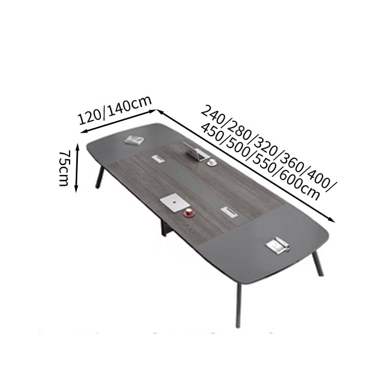 コンセント付き 会議用テーブル ミーティングテーブル ホワイト ダークブラウン 会議テーブル 会議机 ワークテーブル ミーティング 使いやすい ブラック カスタマイズ可能 HYZ-T032 tomokagu