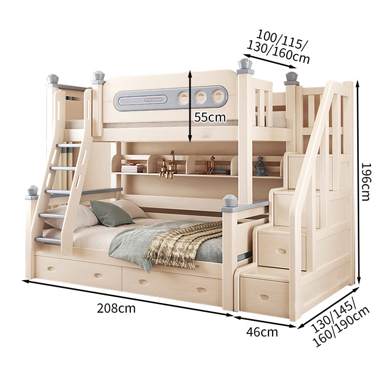 シンプル 洗練 おしゃれ 明るい 二段ベッド 宮棚 丸み チェリーウッド 大容量 引き出し キャスター 分割可能 SCC-T021