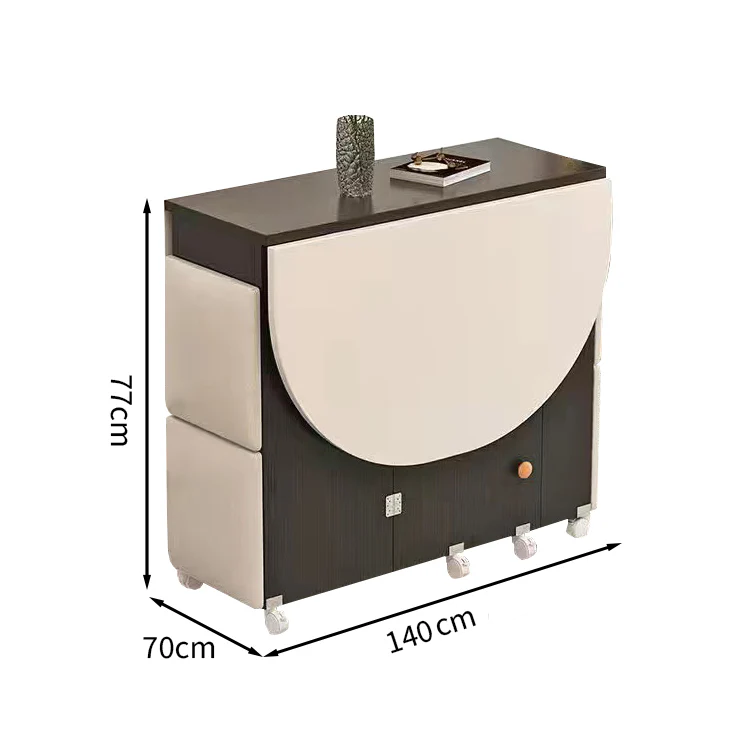 収納棚付き 省スペース 折り畳み式 ダイニングテーブル 木製テーブル 食卓テーブル シンプル ホワイト ブラック ナチュラル CZ-T019