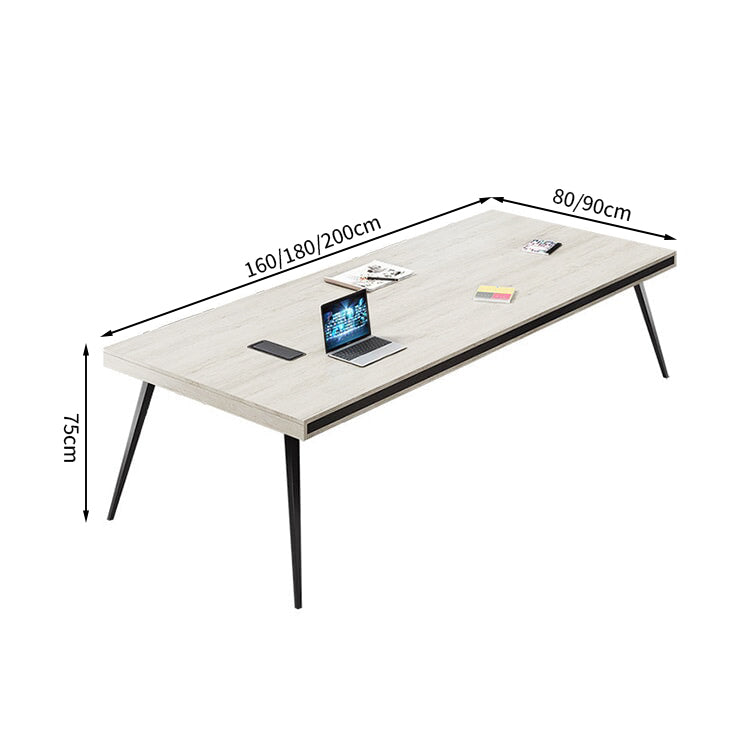 耐荷重 会議机 会議用テーブル ミーティングテーブル 長方形テーブル 大型会議テーブル オフィスデスク 長机 木目調 カスタマイズ可能 HYZ-T007 tomokagu
