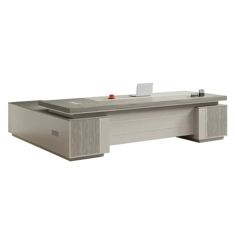 PC用通気口 幕板 重厚感 高級感 サイドキャビネット デスク エグゼクティブデスク おしゃれ インテリア性 カスタマイズ可能 LBZ-T029 tomokagu