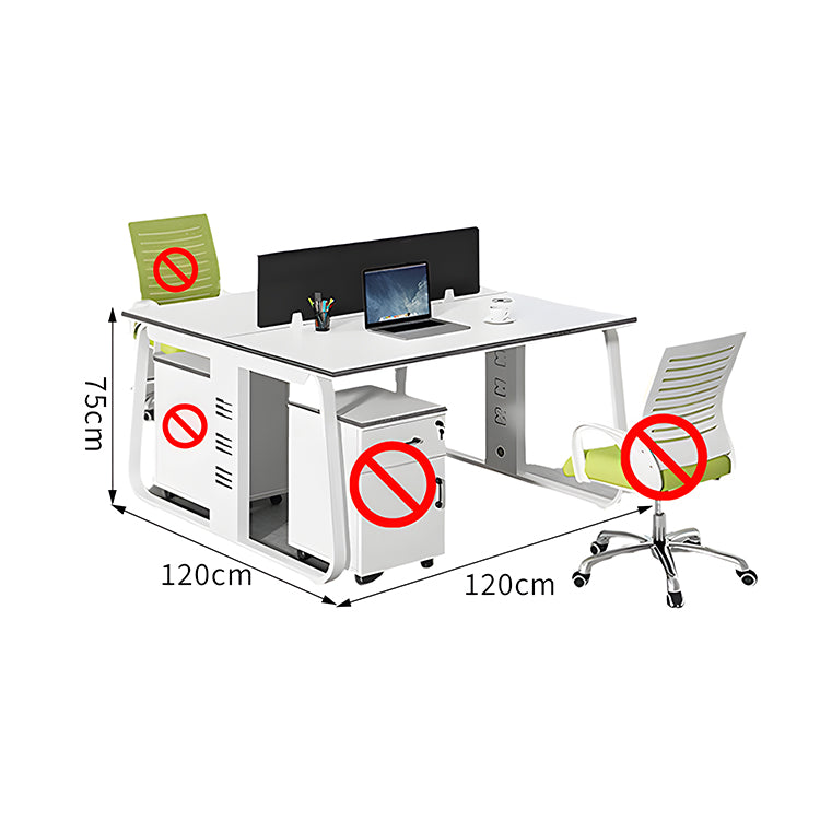 オフィスデスク　オフィス　デスク　厚天板　配線孔　トップパネル付き　シンプル　多機能　カスタマイズ可能　SL-BGZ-001
