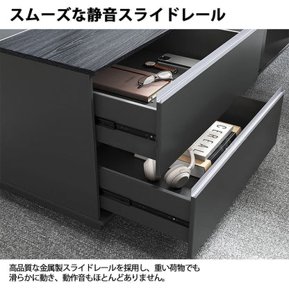 デスク　社長机　ファッション　効率　L字型　プライバシー　幕板付き　静音スライドレール　広々　LBZ-2189