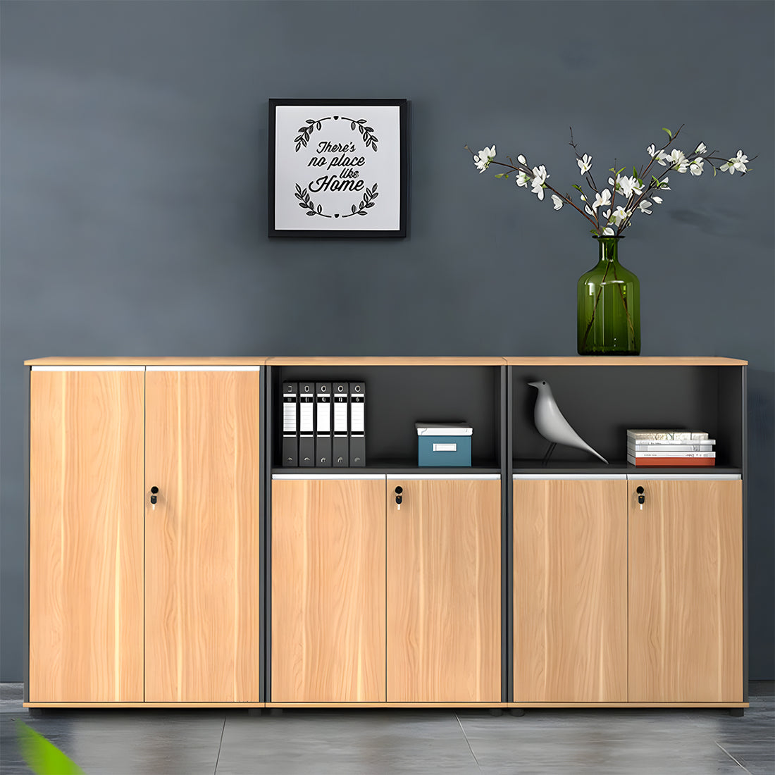 ファイリグキャビネット　キャビネット　モダン　機能的　収納　エコ板材　蝶番　CWG-T122