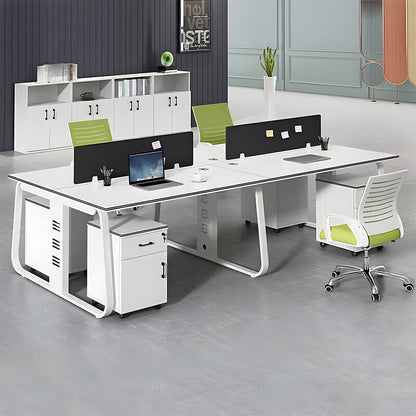 オフィスデスク　オフィス　デスク　厚天板　配線孔　トップパネル付き　シンプル　多機能　カスタマイズ可能　SL-BGZ-001