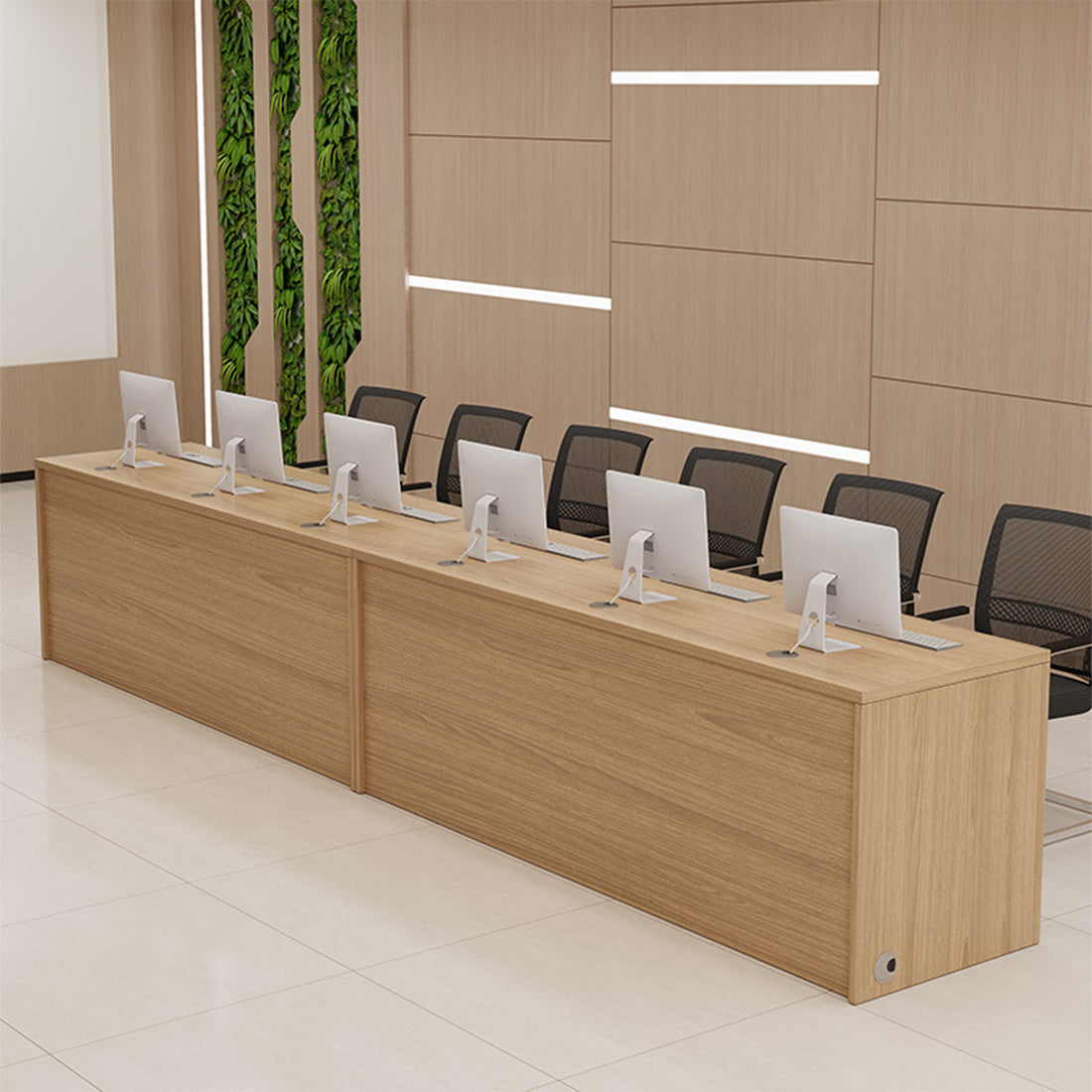 オフィスデスク　収納付きデスク　エコ素材　ダイヤル錠　厚天板　足元スペース　コードスリット　配線孔　カスタマイズ可能　BGZ-T186