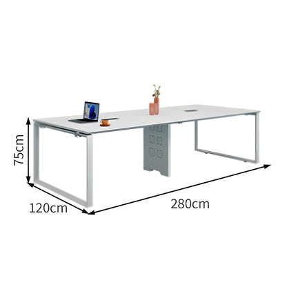 会議用テーブル　テーブル　会議用　オフィス　塗装　配線ボックス　スチール脚　シンプル　洗練　カスタマイズ可能　MG-HYZ-LLS21
