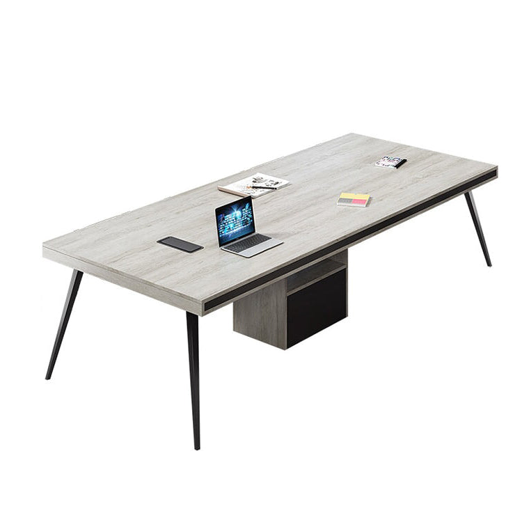 耐荷重　会議机　会議用テーブル　ミーティングテーブル　長方形テーブル　大型会議テーブル　オフィスデスク　長机　木目調　カスタマイズ可能　HYZ-T007　tomokagu