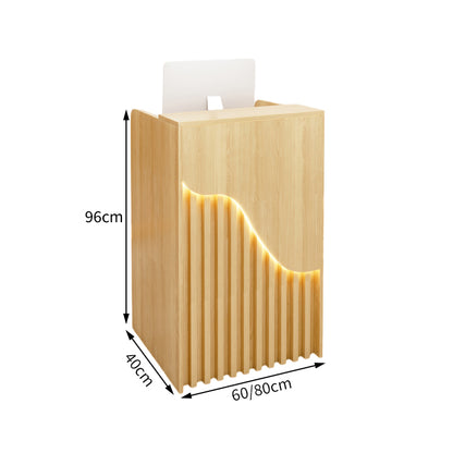 業務用　エコ板材　省スペース　木製受付カウンター　レセプションデスク　受付カウンター　エントランス受付　シンプル　馴染み　カスタマイズ可能　JDT-T074　tomokagu