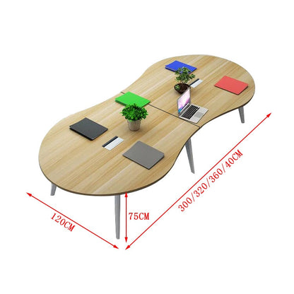 安全無臭　ミーティングテーブル　大型会議テーブル　オフィスデスク　ナチュラル　カスタマイズ可能　HYZ-T004　tomokagu