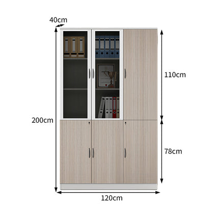 収納キャビネット　キャビネット　ロック付き　メラミン化粧板　蝶番　シンプル　洗練された　高級感　カスタマイズ可能　MG-CWG-GH17