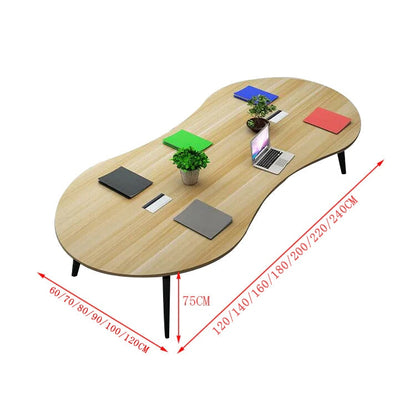 安全無臭　ミーティングテーブル　大型会議テーブル　オフィスデスク　ナチュラル　カスタマイズ可能　HYZ-T004　tomokagu