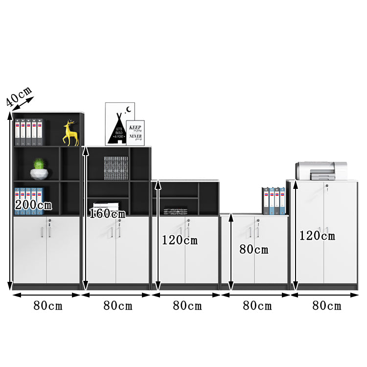シリンダー錠　会社用　事務所用　自宅用　中型　扉付き　プリンター　優れた収納力　書類収納　キャビネット　収納棚　サイドボード　チェスト　シンプル　ホワイト　CWG-T065　TOMOKAGU