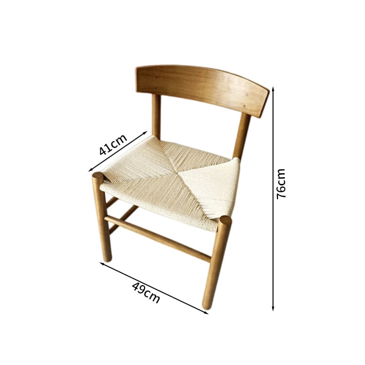 手編み　水性ペンキ　木製フレーム　ペーパーロープ　ダイニングチェア　チェア　椅子　ナチュラル　カスタマイズ可能　SNY-T025　tomokagu