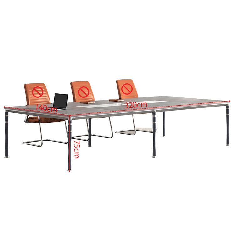 スチール脚　配線孔　会議テーブル　ミーティングテーブル　シンプルモダン　スチールフレーム　プラパート　カスタマイズ可能　HYZ-T015　tomokagu