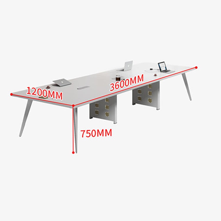 会議用テーブル ミーティングテーブル 大型会議用デスク オフィステーブル テーブル ホワイト kaguyasu