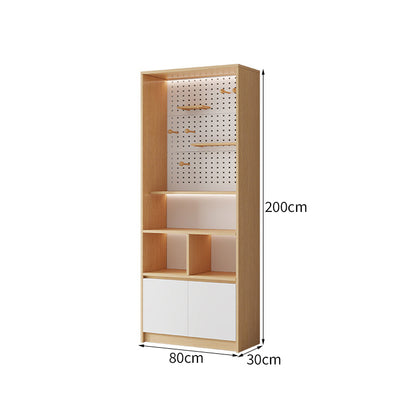 収納棚　収納キャビネット　戸棚　収納チェスト　高めのベース　高品質金具　パンチングボード　大容量収納キャビネット　グレー　機能的　カスタマイズ可能　SNG-T072
