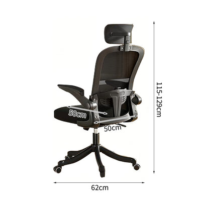 人間工学　可動式ヘッドレスト付き　エルゴノミクスデザイン　メッシュ　ラテックス　ナイロン脚　オフィスチェア　ワークチェア　事務椅子　パソコンチェア　グレー　BGY-T055