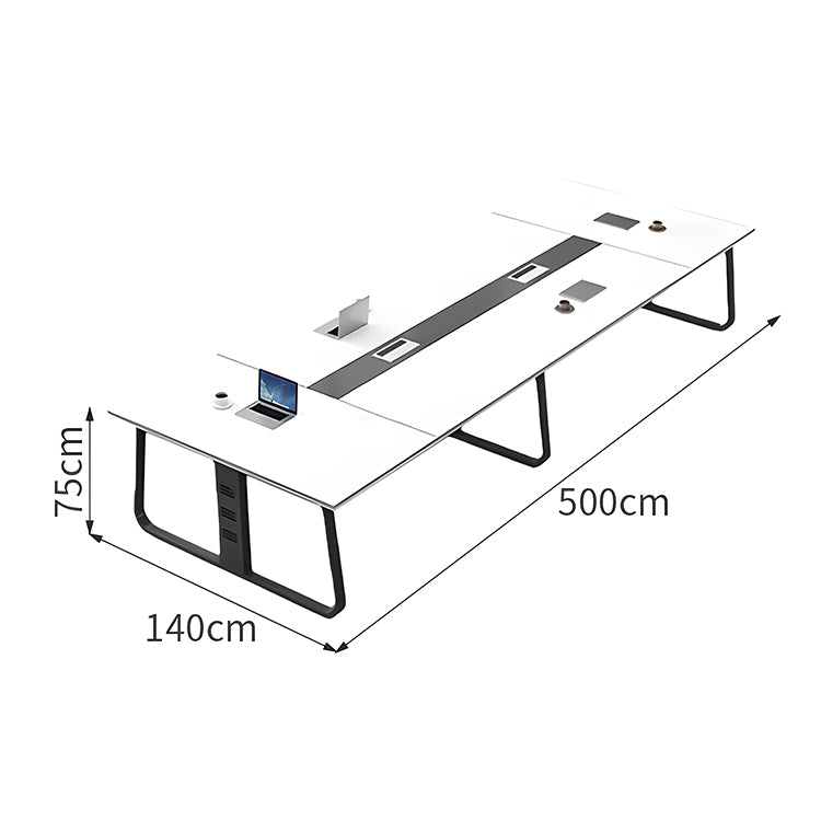 会議用テーブル　会議用　テーブル　オフィス　デスク　ミーティングテーブル　エコ板材　配線ボックス　モダン　シンプル　SL-HYZ-010