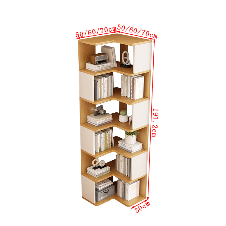 片隅　優れた耐久性　下落防止　ブックシェルフ　本棚　キャビネット　収納家具　書類収納　ファイル　ラック　漫画　事務所用　自宅用　おしゃれ　ナチュラル　ホワイト　SNG-T013　tomokagu