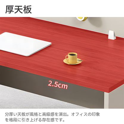 オフィスデスク　デスク　オフィス　組み合わせ　配線孔　厚天板　エコ板材　モダン　シンプル　SL-BGZ-032